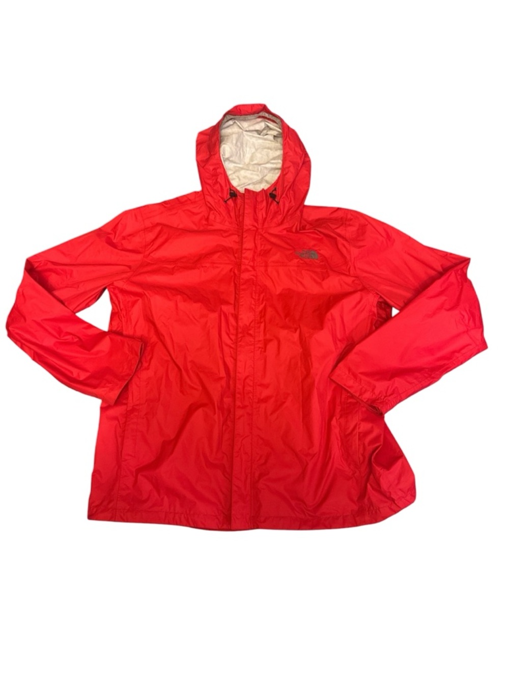 The North Face Red Hooded Windbreaker Jacket